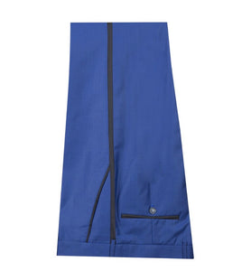 Men’s Black Lapel Blue Tuxedo + Vest + Pants