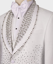 Men’s White Sliver Tuxedo