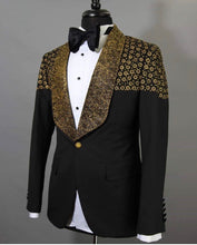 Men’s Gold Embroidered Tuxedo