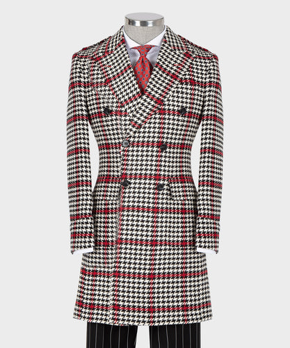 Men’s Double Breasted Red Coat