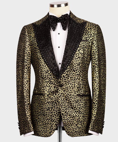 Men's Gold Black TUXEDO