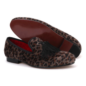 Men’s Leopard tassel Loafers