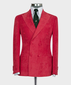 Men’s 2-piece Double Breasted Red Suit