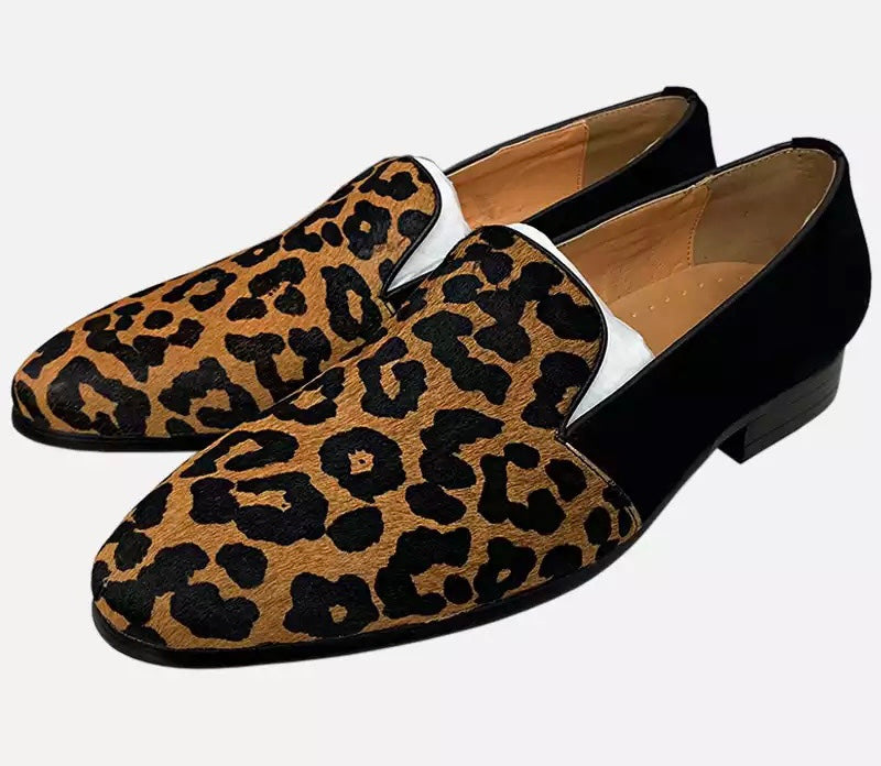 Men’s Leopard Loafers