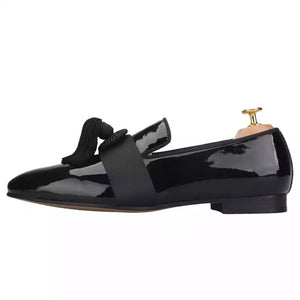 Men’s Black Bow-Knot Loafers