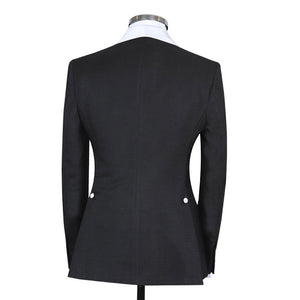 Men’s Classic 3Pc Black White Tuxedo