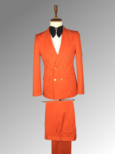 Men’s Orange double breasted suit
