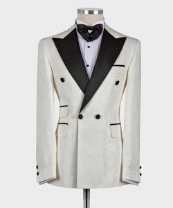 Men’s Cream Tuxedo 2pc Suit