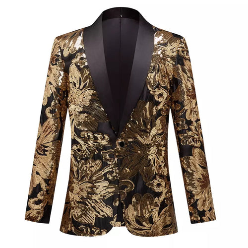 Men Gold Blazer