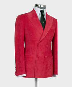 Men’s 2-piece Double Breasted Red Suit
