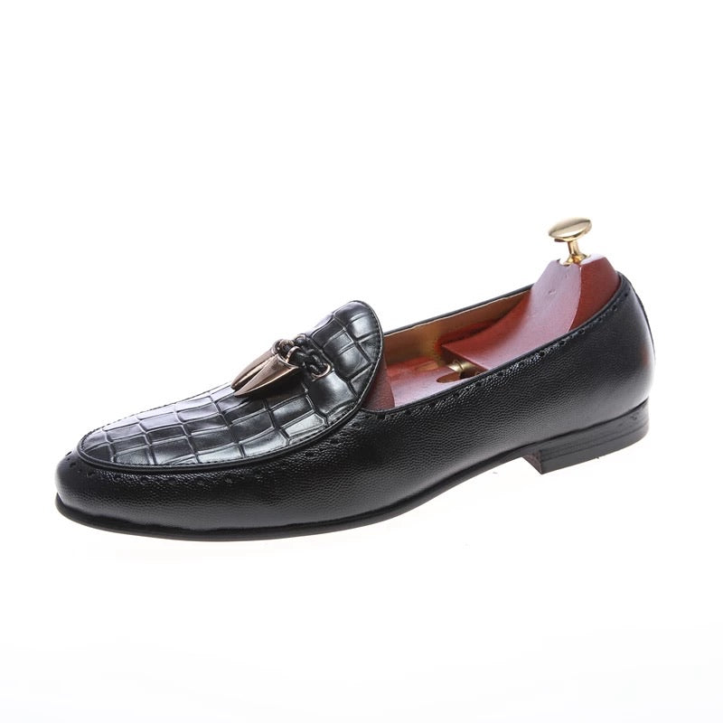 Men’s Black Italian leather Loafers