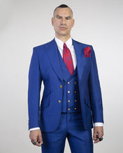 Men’s Blue Suit + Vest + Pants