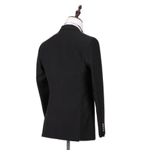 Men’s 3 Piece Slim Fit Black Suit
