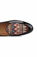 Men Canvas Print Loafers