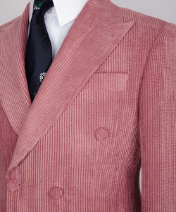 Men’s 2-piece Double Breasted Baby Pink Suit