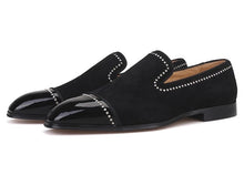 Men Black Leather Loafers